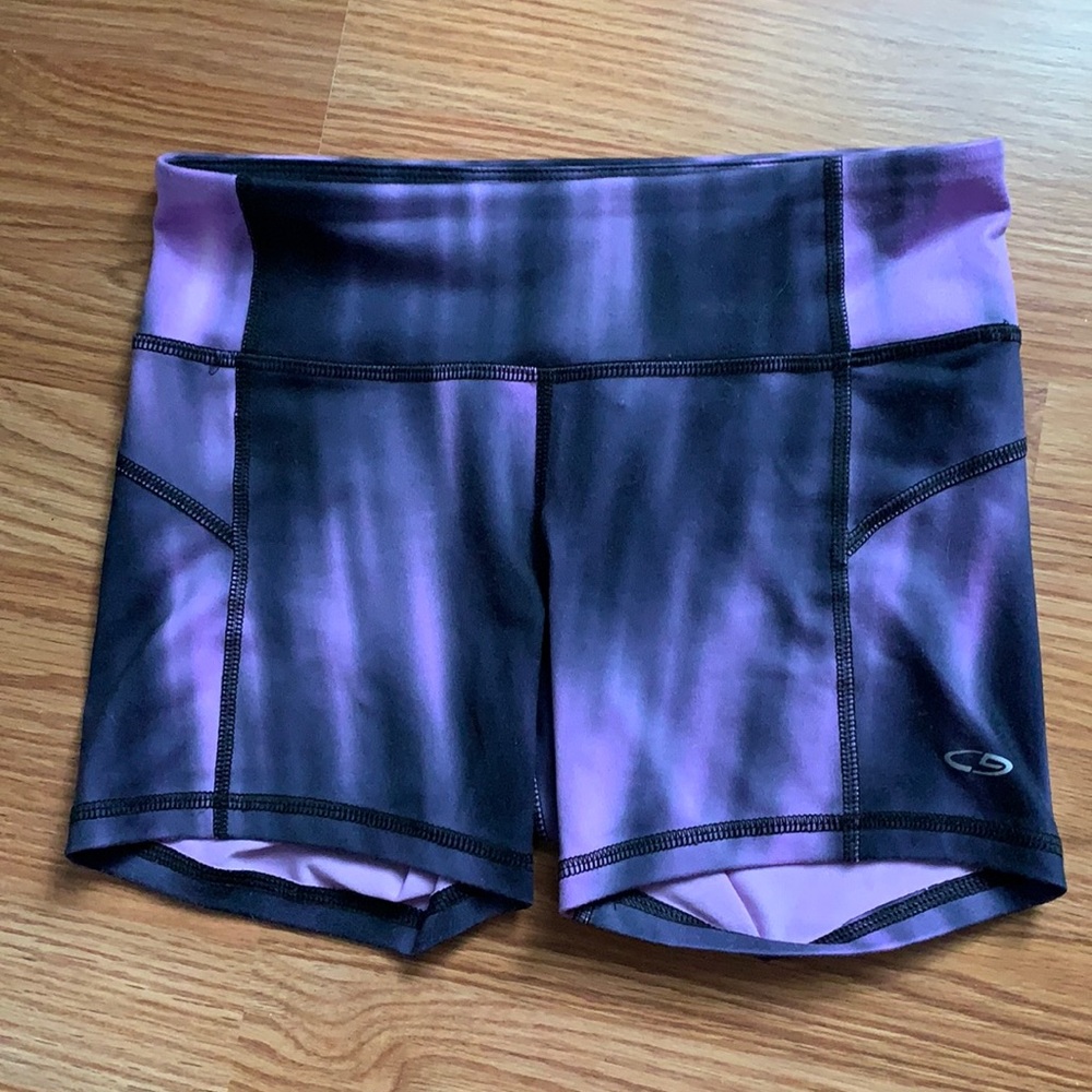 Purple and Black Champion Spandex
